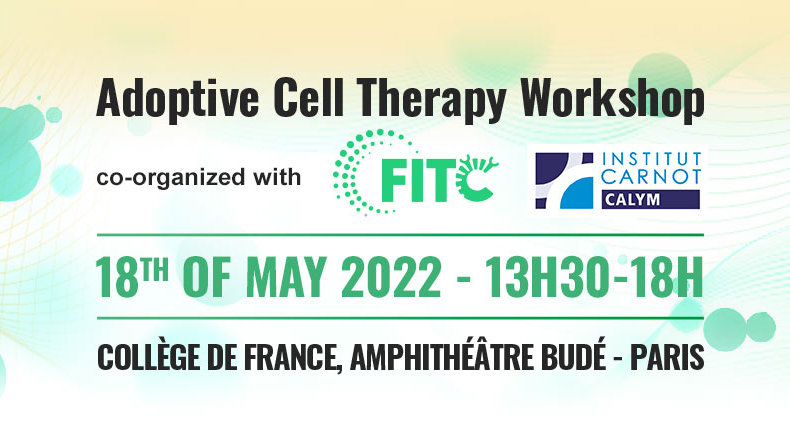 [AGENDA]
🗓️ 18 May 13h30-18h, au <a href="/cdf1530/">Collège de France</a>
📌 Séminaire de l'Institut <a href="/CarnotCALYM/">Inst. Carnot CALYM</a> et <a href="/FITC_cancer/">Société Française d'Immuno-Thérapie du Cancer</a> :

“Challenges and opportunities in the field of Adoptive Cell Transfer therapy”

➡️ Inscription : bit.ly/fitc2022

<a href="/Reseau_Carnot/">Carnot</a>
#carnot #lymphome #CARTcells #cancer