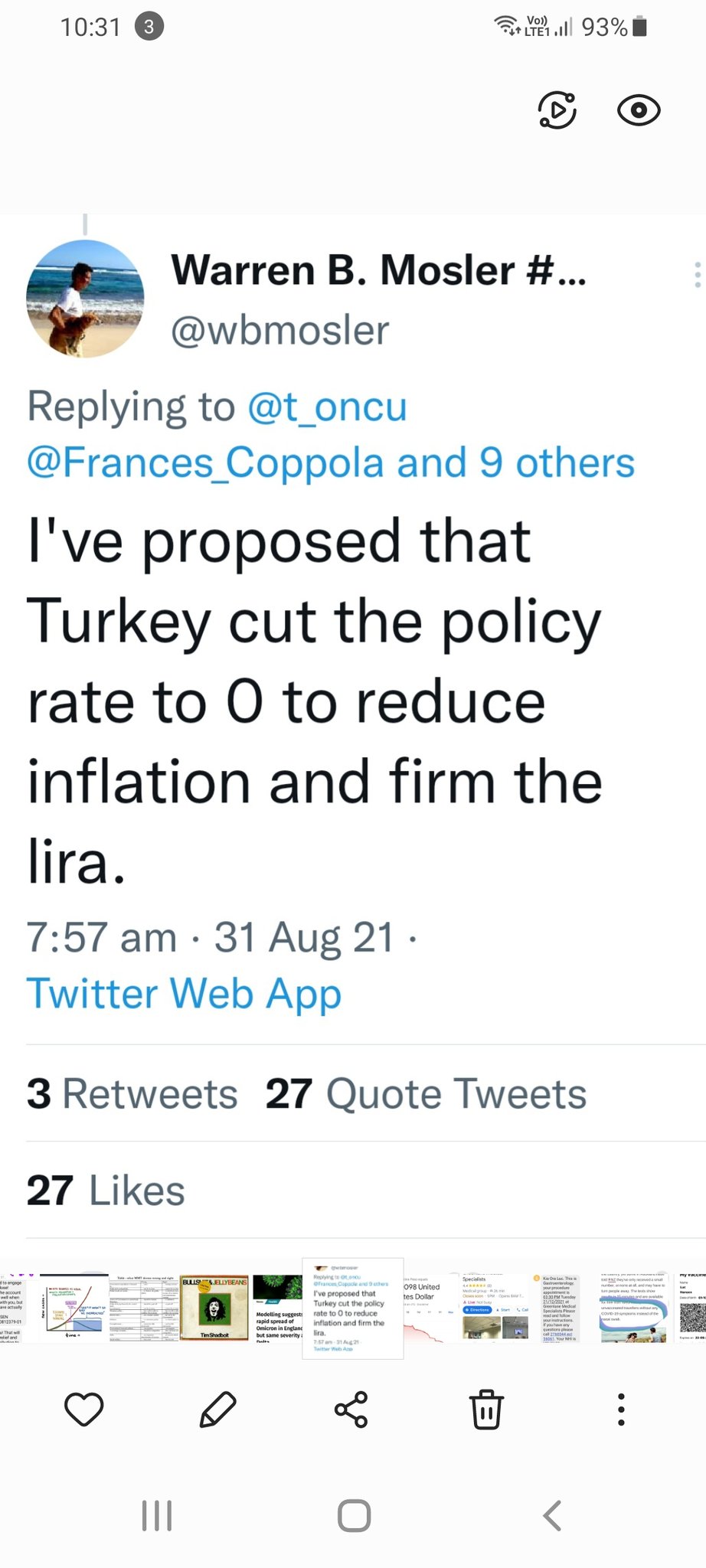 Econ triple vaxxed grad on Twitter "I doubt wbmosler and his MMT disciples would agree. 😉…