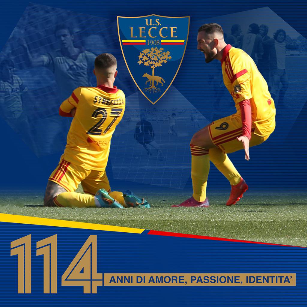 OfficialUSLecce's tweet photo. 114 anni di STORIA !
114 anni di AMORE, PASSIONE, IDENTITÀ #avantilecce https://t.co/aJM2Q8UmE1