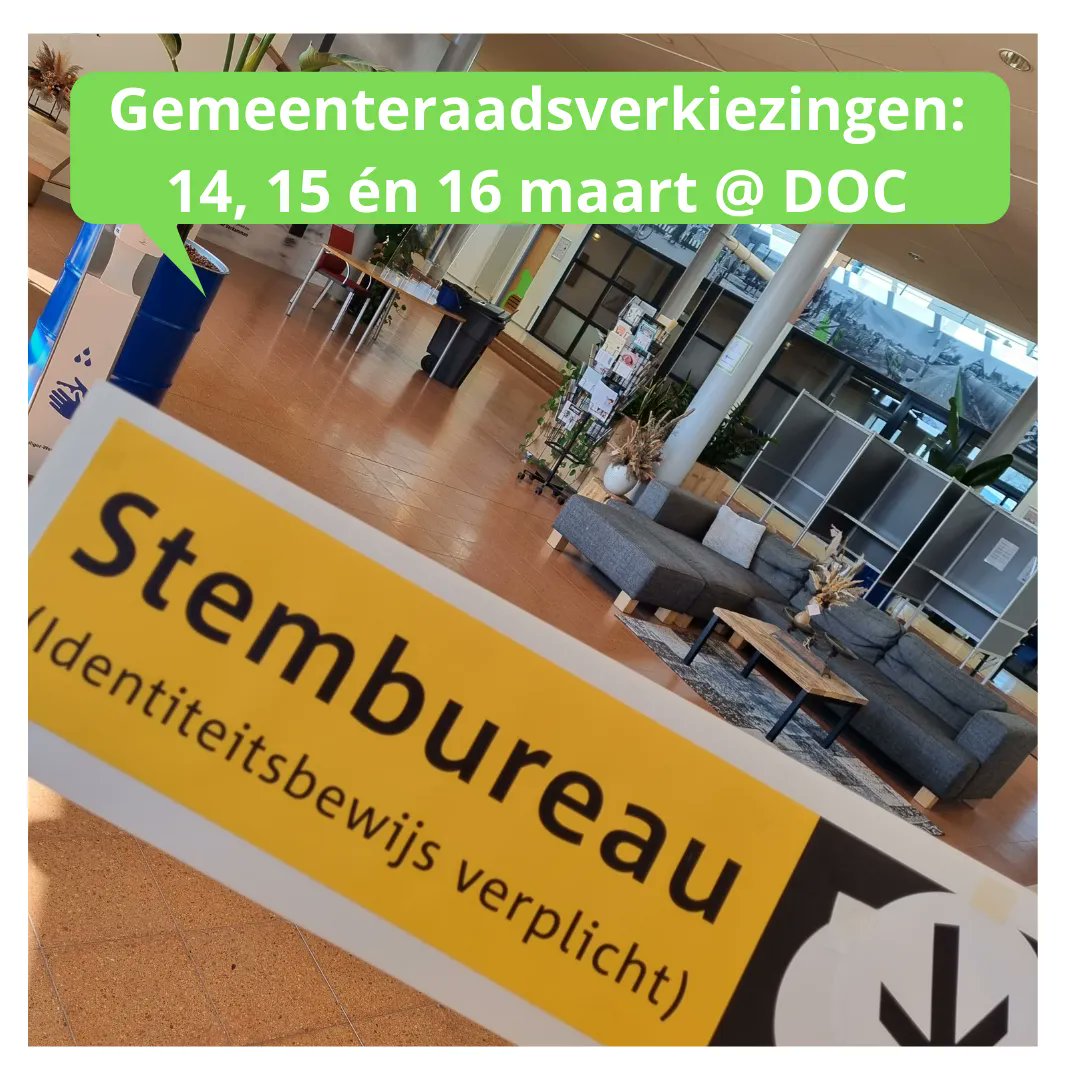 Laat je stem gelden!
Je hebt vandaag en morgen nog om te komen stemmen voor de Gemeenteraadsverkiezingen. 

Stemlocatie: De OndernemersCentrale, Oostwal 2, Tuitjenhorn
🚘 Voldoende gratis parkeergelegenheid
♿️ rolstoelvriendelijk