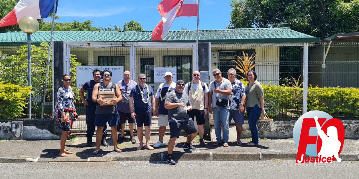 SyndFoJustice's tweet photo. @ManuBaudinFO Secrétaire Général du @SyndFoJustice est en visite ce jour à la prison d'#Uturoa en Polynésie française. Merci aux collègues pour leur accueil. https://t.co/AerJspxKXo