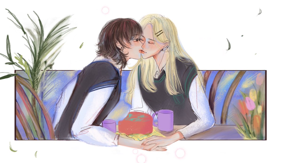 DRN_Nina's tweet photo. (Strawberries sweet like the first kiss 🍓

ไม่ใช่ไรหรอกแค่เค้กมันมีสตอเบอร์รี่เป็นไส้แหละ🤭) https://t.co/PxHOCiGian