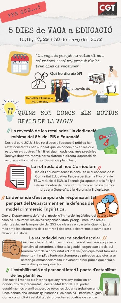 albasanagus's tweet photo. @SERCatalunya el motiu de la vaga no és l'avançament del calendari https://t.co/9lNf6zwlHT