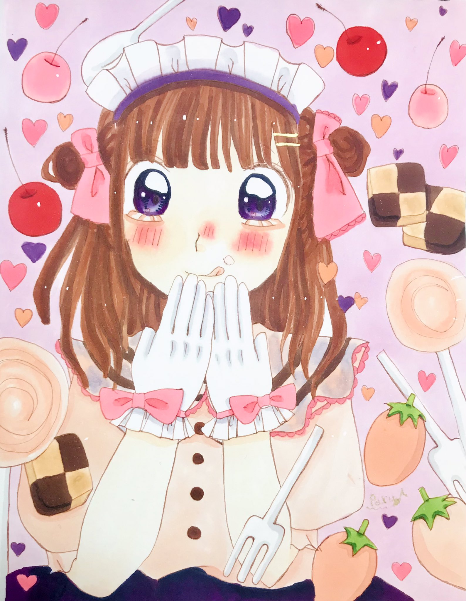 ちゃんぱる お菓子の国の女の子 イラスト 絵描きさんと繫がりたい 絵柄が好みって人にフォローされたい リクエストありがとうございました ᐟ ᐟ ᐟ T Co Dzly3u9tfk Twitter