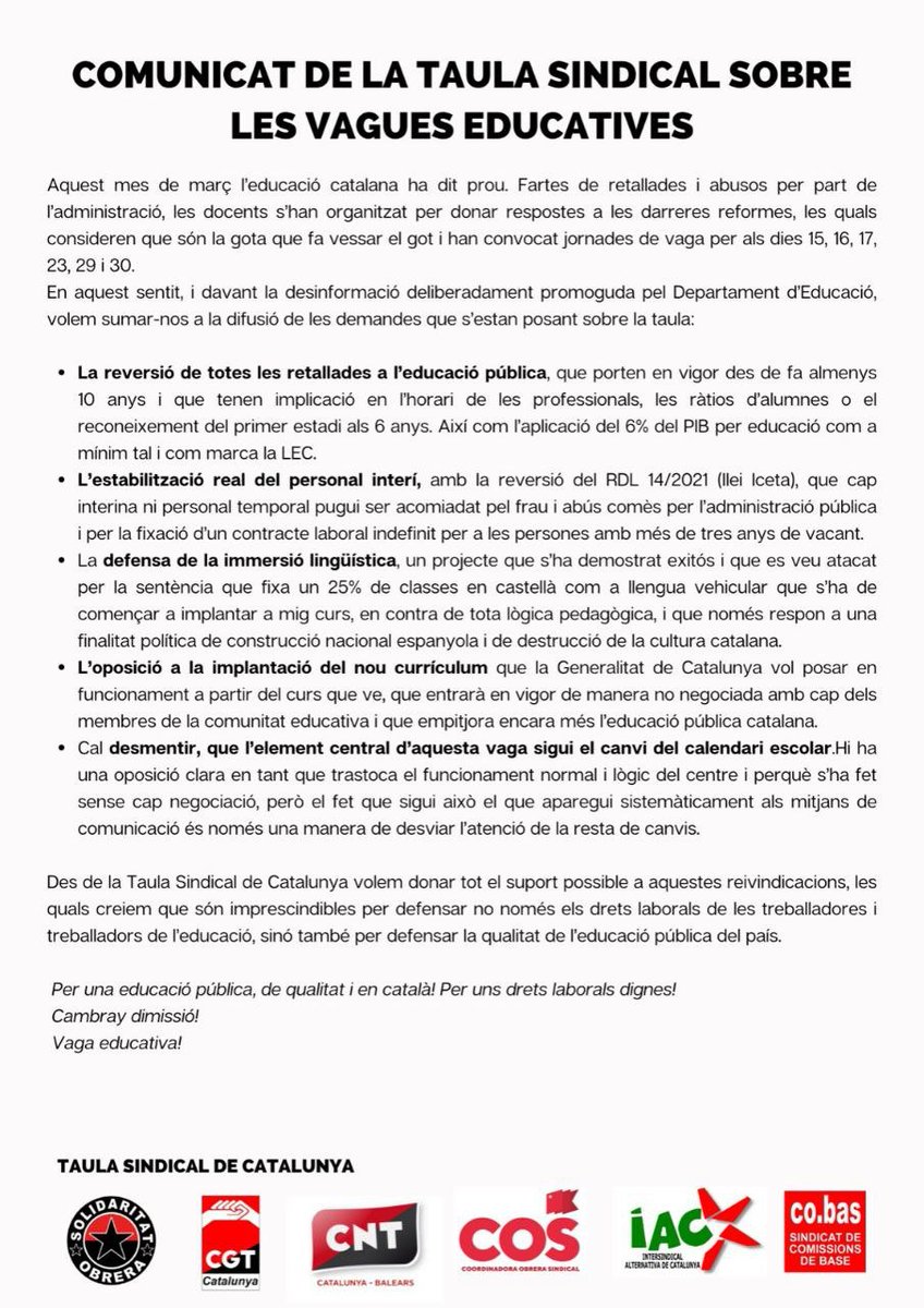 CNT Catalunya-Balears tweet media