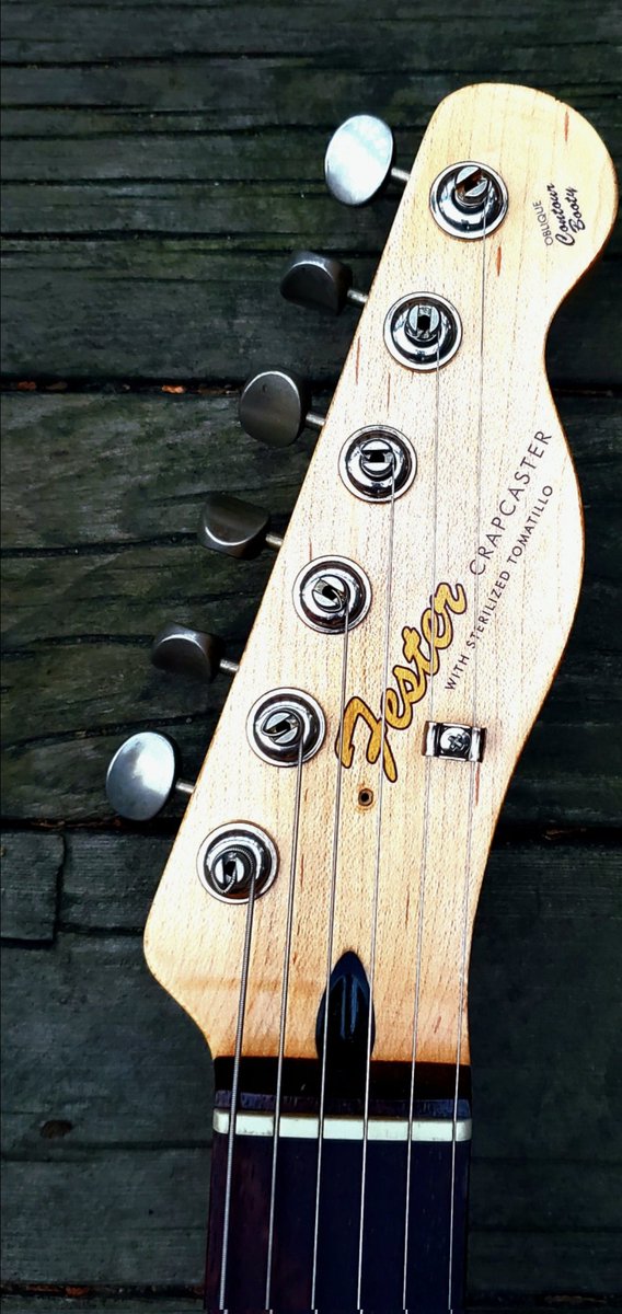 GumptionmanBnd's tweet photo. It's tele Tuesday! Always read the fine print.
#TeleTuesday
#Fester
#FesterCrapcaster
#FakeTele
#Partscaster
#Guitar
#CheapGuitars
#NotReallyATele https://t.co/e50tI6KmRQ