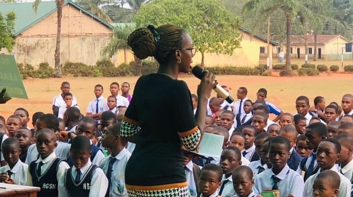 SusoProgram's tweet photo. Re-igniting the Passion for Academic Excellence in Secondary School Students Within Nsukka Community led by #SpeakUpStandOutNG activist @NgokaObioma 

#Education #suso #sdg4 #community #intervention #academicexcellence #qualityeducation  #Nsukka #Nigeria https://t.co/Qa4JyrdtHN
