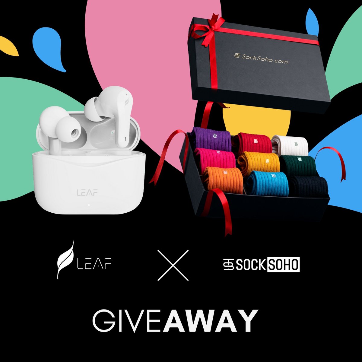 #GiveawayAlert

 <a href="/socksoho/">SockSoho</a> &amp; <a href="/leafstudiosin/">Leaf Studios</a>  collab to create a perfect colourful hamper for you this Holi🥳 

All you need to do is:
1. Follow <a href="/socksoho/">SockSoho</a> <a href="/leafstudiosin/">Leaf Studios</a> 
2. Retweet &amp; like this post
3. Tag 3 friends 

Result on 18th March 

#socksoho #Leafstudio #giveawayalert