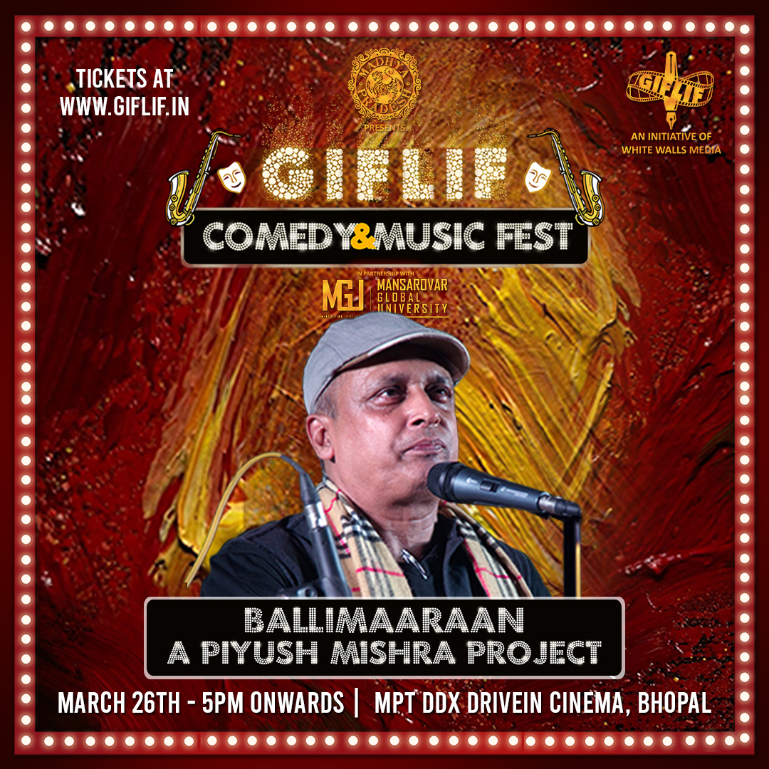 giflif's tweet photo. ballimaran A @officialpiyushmishra Project is a band famous for its hard hitting socio-political commentary.
TICKETS at https://t.co/jKx2k6Crqf (link in bio)
Presented by @MPTourism
Powered by @MPSTDCofficial
#gifliffest #mptourism #Gifliflive #MGUGIFLIF #mpstdc #mp https://t.co/DZW6uKkOSM