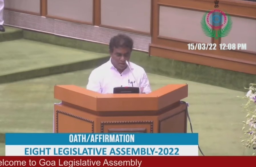 RahulMhambre's tweet photo. Congratulations to @VenzyViegas and @CruzSilvaGoa  who took oath today. My best wishes to both of you to fulfill the aspirations of people of your constituencies and be a constructive opposition in the #GoaAssembly. https://t.co/XvV9HTBULF