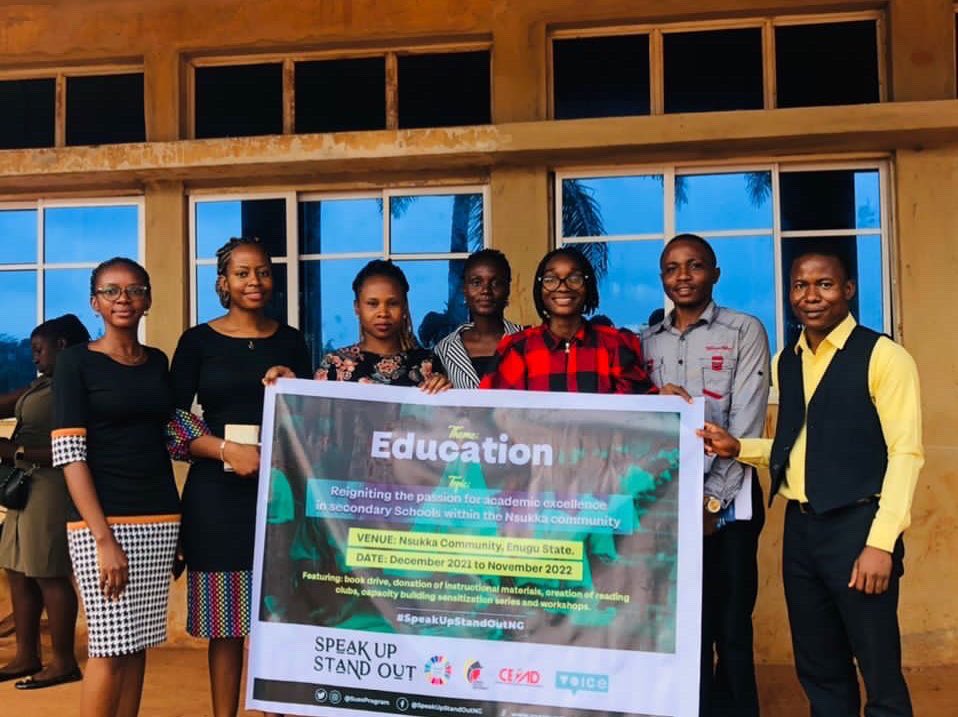 SusoProgram's tweet photo. “Students will continually benefit from improved teaching and mentorship outcomes by performing better academically and possessing mindsets of academic excellence, reading culture and shunning examination malpractice.” - @obioma_ruth 

#SpeakUpStandOutNG 
#Education #sdg4 #sdgs https://t.co/SodtoYZJ4o