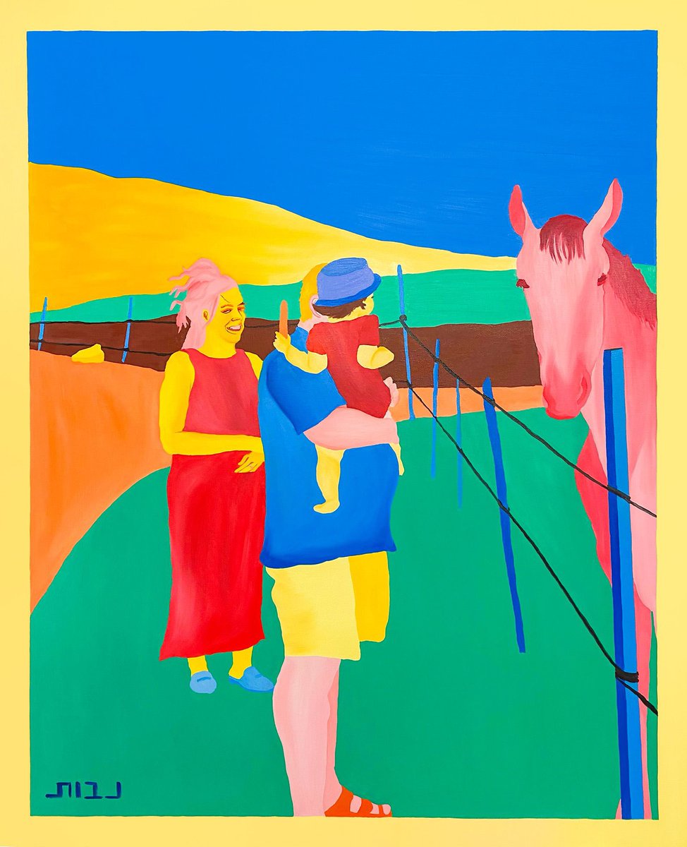 Talkart's tweet photo. 🎨✨New @talkart! We meet Berlin based artist #NavotMiller to discuss new solo exhibition at WESERHALLE in Berlin, 'Colourful, homo, great.', a series inspired by the artist’s recent travels interwoven with the artist’s multilayered identity! Listen free: https://t.co/TC05JocRVg https://t.co/zsNVD5vHye