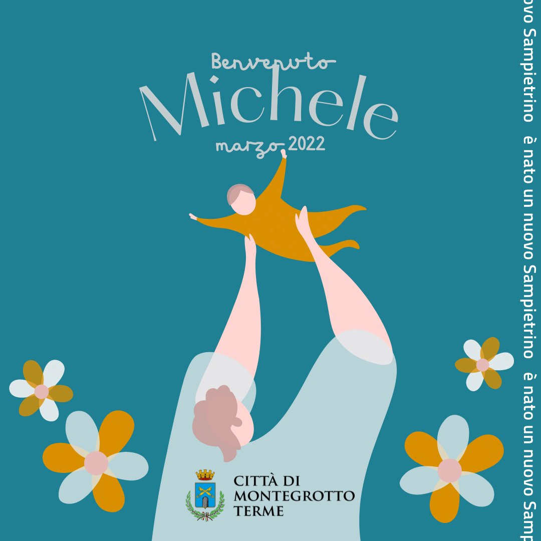 MontegrottoT's tweet photo. 🔵 É NATO UN NUOVO SAMPIETRINO!

🥰 La Città di #MontegrottoTerme dà il benvenuto a Michele!

@RickymTricky  

#Montegrotto #Terme #TermeEuganee #AbanoMontegrotto #ThermaeAbanoMontegrotto #NuoviNati https://t.co/44EBWEtZVx