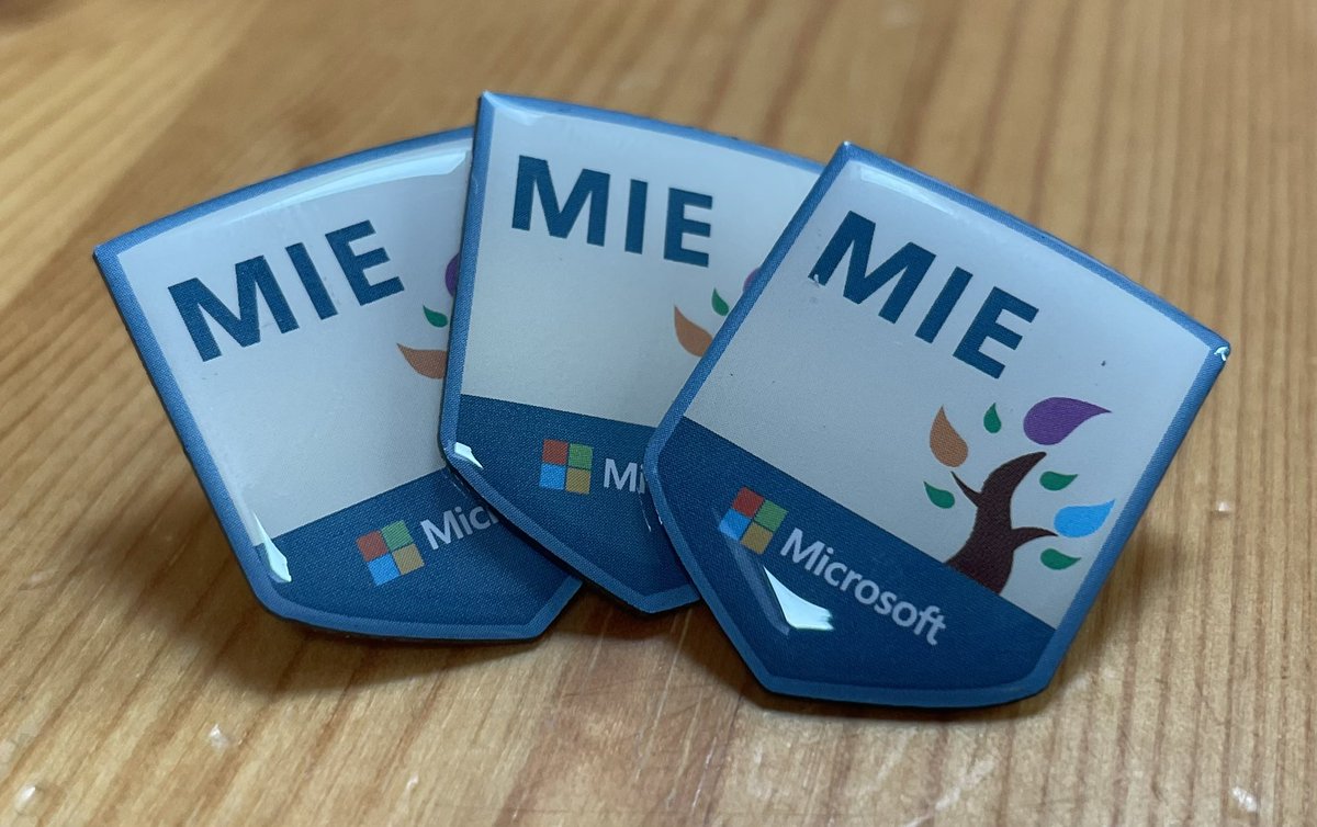 DonnaMShah's tweet photo. Looking forward to a day working with the amazing staff team @Duncombe_School, with student drop ins (hope they don't ask for a Minecraft demo 😬). To top it off, I get the honour of presenting 53, yes the entire staff body, with their @MSEducationUK #CertifiedMIE badge 😊 https://t.co/kwZAEOntRX