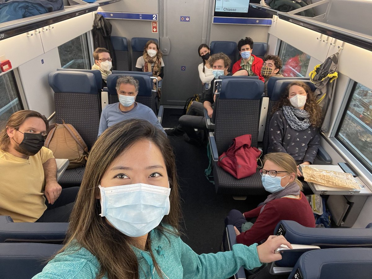 annie_yyc's tweet photo. On our way to the beautiful Verzasca Valley with the @Hydrology_WSL group. Curious what kind of #hydrology feature we will visit today? Follow #verzasca22 today! #hydrologicaltourism @HugDorothea @tobias_wechsler @JvFreyberg @TempAqua @WSL_research https://t.co/v7Uw0dIcya