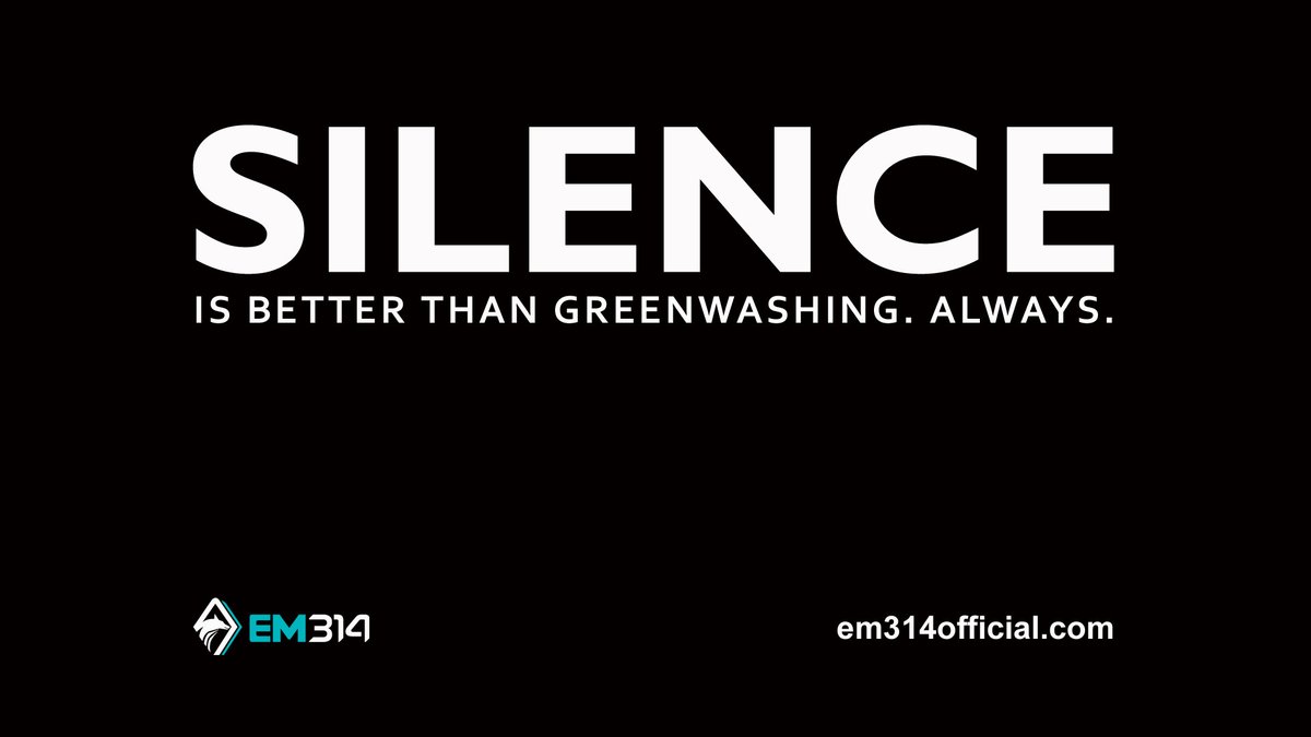 E_Macaluso's tweet image. Il #SILENZIO è meglio del #greenwashing. Sempre.
#silence #nogreenwashing #em314 #em314official #sostenibilità #sociale #ambientale #csr #responsabilitàsociale #ecologia #falsecampagne  #atletapiùgreenesostenibileditalia #etica #manifestodelmarketingetico #trasparenza #darksky