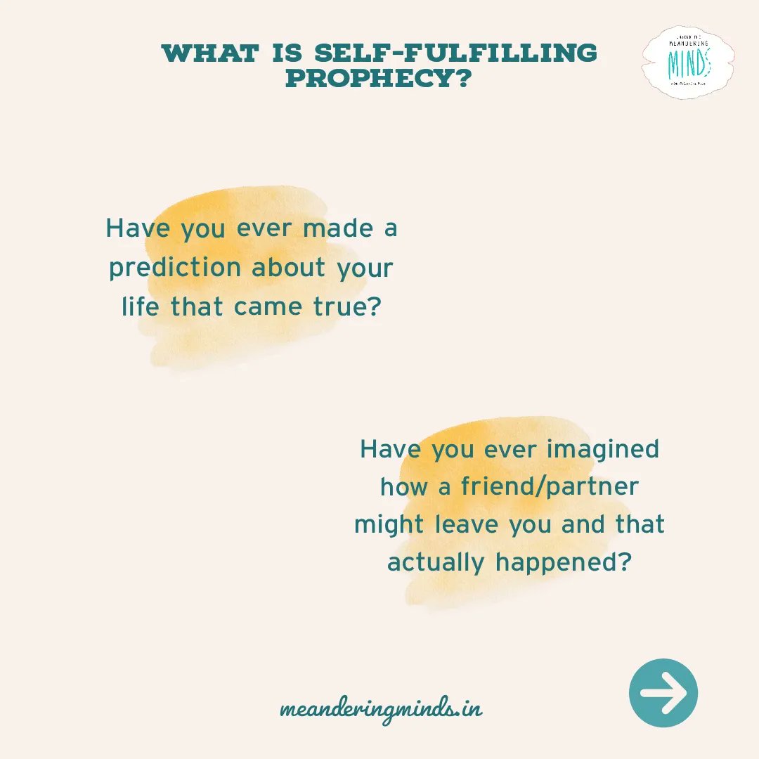 mindsmeander's tweet photo. The Self-fulfilling Prophecy!
#mentalhealthprofessionals #Psychologist #therapy #mentalhealthisimportant #psychology #mentalhealthawareness #clinicalpsychology #wellbeing #mentalhealthmatters #mentalhealth #meanderingminds   #selffulfillingprophecy #personality #pygmalion https://t.co/Col6SZeJUy