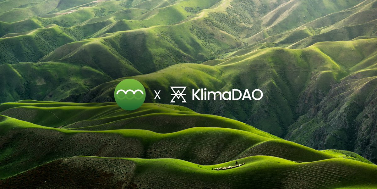 KlimaDAO's tweet photo. With 99.71% votes in favour of KIP-15, @KlimaDAO is excited to welcome @C3_ReFi as an ally in bridging the gap between traditional &amp; #ReFi markets.

C3 + @AitherGroup are helping to create a robust on-chain carbon market, with $KLIMA at the center.

More: https://t.co/ne0vloF8mG https://t.co/bmQb1H10z6
