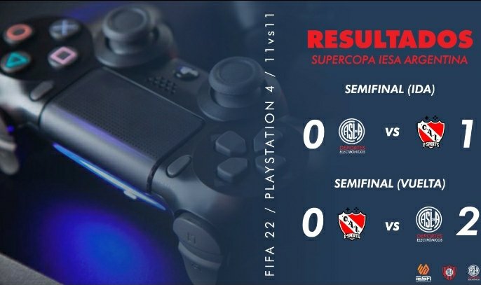 🔥¡Estamos en la final!💪🏼 

➡️ Luego del 0-1 en la ida, ganamos 2-0 y dimos vuelta la serie. Pasamos a la instancia definitiva de la Supercopa IESA Argentina a disputarse el miércoles 🆚️ <a href="/GimnasiaeSports/">Gimnasia esports 🎮🐺</a>. 

⚽️ <a href="/AgusBarbara01/">Barbucho</a>
⚽️ <a href="/BautyPyrus/">tu fiel admirador</a>

❤💙
#DaleSanLore
#PS4 #ClubesPro