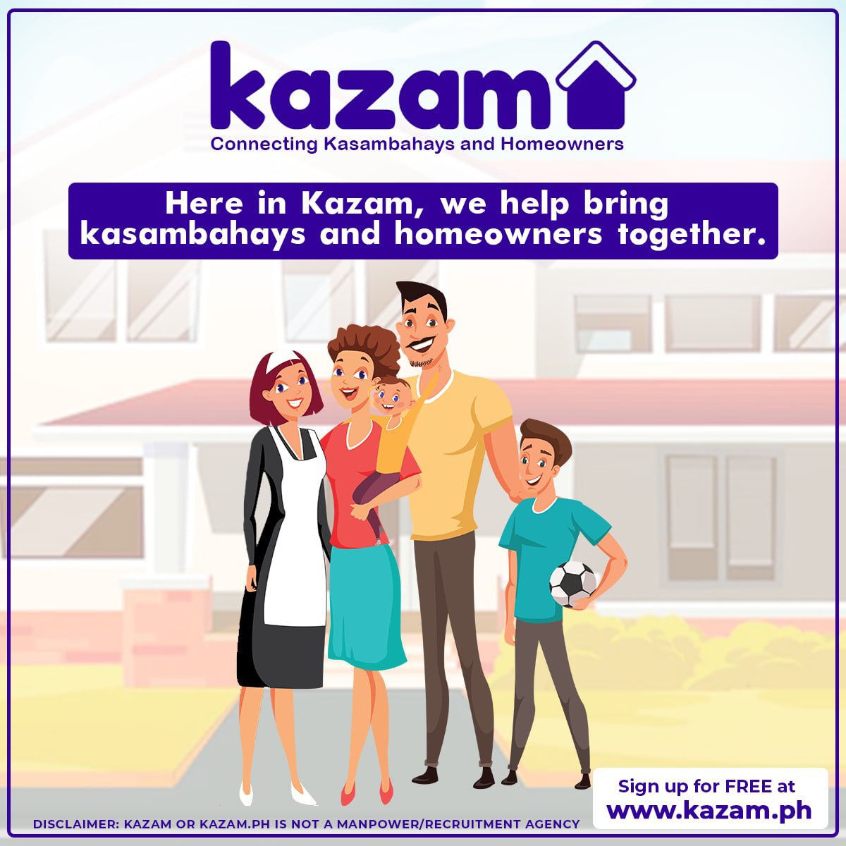 kazamph's tweet photo. Hanap mo man ay kasambahay o homeowner, alam natin na iba ang dulot na saya na makahanap ng kasama sa bahay na pwede mong ituring na parte ng pamilya. Malay mo, dito mo sya mahanap.

Mag sign up na sa https://t.co/V3P6WHrK7E

#kazam #kazamph #kasambahay #yaya #cook  #notanagency https://t.co/xRk5vvtrHB