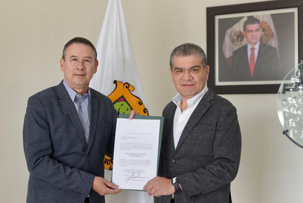 He nombrado a <a href="/VillarrealSuday/">Marcos Villarreal Suday</a> como Representante del Gobernador en Acuña y Jiménez.