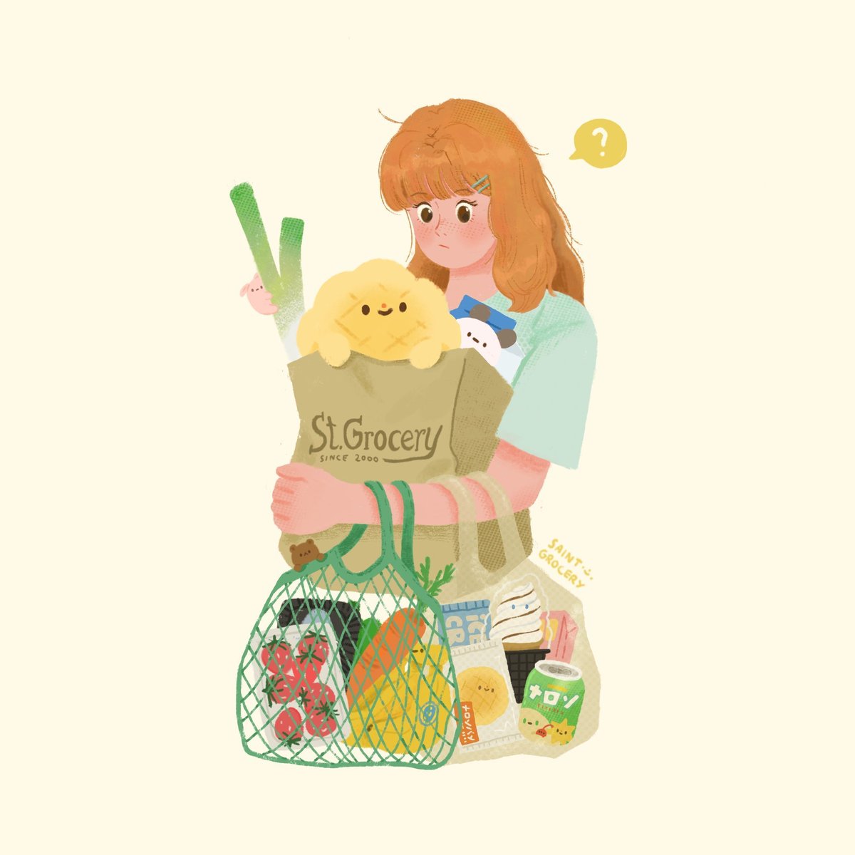 Hi! I'm an illustrator who loves to draw food and cute things, and I also love to do clay charms💗✨ nice to meet you!

ig : saintgrocery 

#ThaiKidsIllustrator #ThaiBCBF2022