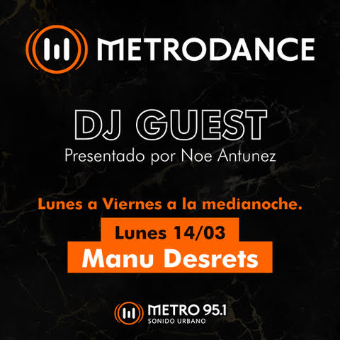 mph951fm's tweet photo. En el aire! #DJGuest 
Host: @NoeAntunez 
DJ invitado @manudesrets 

#Electronica #ElectronicMusic #HouseMusic #Musicon #Metrodance @metro951 #SonidoUrbano https://t.co/JFtYgn8fYP