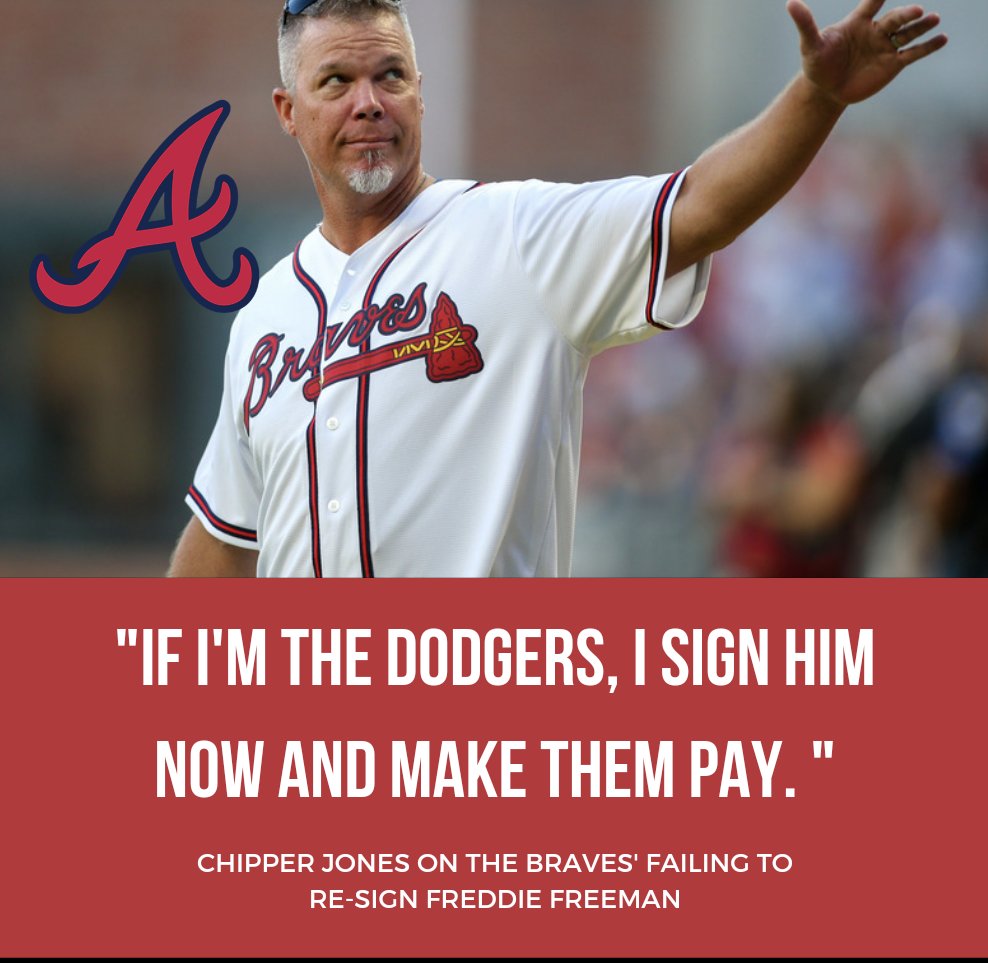FAX Sports: MLB on X: Chipper Jones has STRONG words for the
