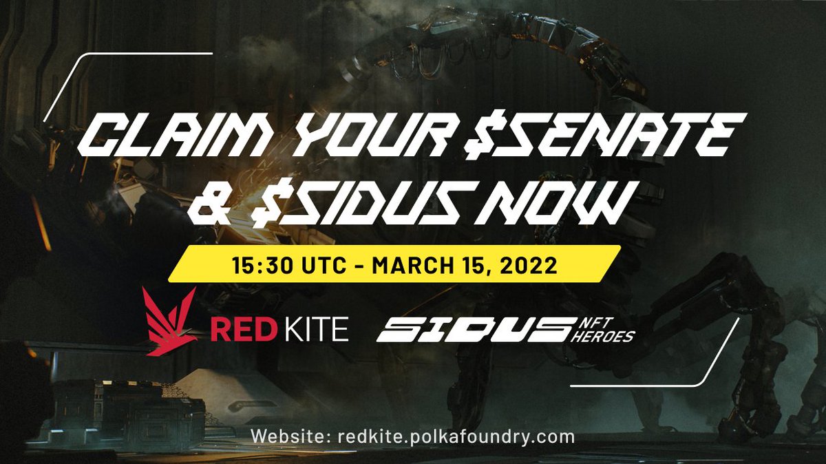 redkitepad's tweet photo. ⏲️Only 2 more hours $SIDUS, $SENATE tokens will be ready for claiming

$SIDUS tokens:
 
📍 IDO Pool: https://t.co/cjjyh6ZRNf
 
📍 Community pool: https://t.co/Nr1S1vUVAt
 
$SENATE tokens:
 
📍 IDO Pool: https://t.co/wDS7zkxZse
 
📍 Community pool: https://t.co/L17WGQFpW3

$PKF https://t.co/0fLZjfeCqL