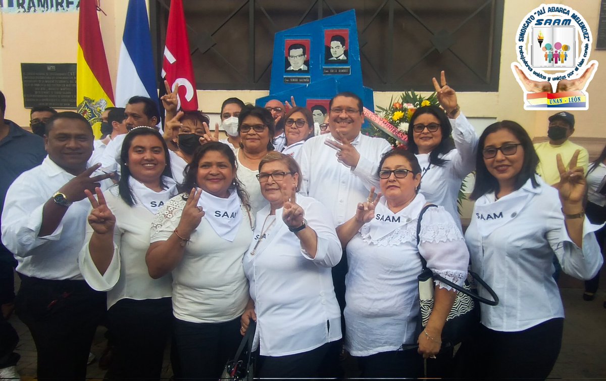 SapitaFSLN's tweet photo. #SAAMUNANLeon con cariño y alegría Felicita a la fórmula electa para la Rectoria @unanleon período 2022-2026 ¡Vamos Adelante! a seguir cumpliendole al pueblo, a la comunidad universitaria todo juntos seguimos 
#UnidosEnVictorias es nuestro el porvenir #LeonRevolucion https://t.co/mIm5Ea2H9R
