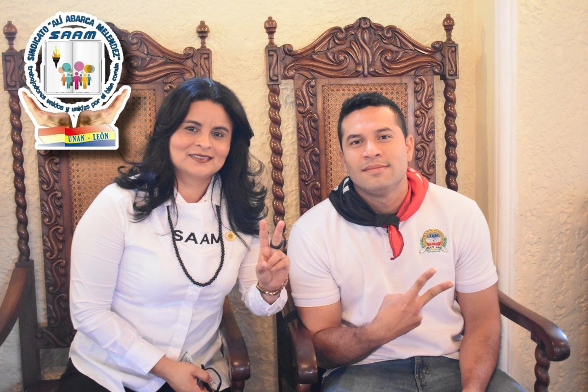 SapitaFSLN's tweet photo. #SAAMUNANLeon con cariño y alegría Felicita a la fórmula electa para la Rectoria @unanleon período 2022-2026 ¡Vamos Adelante! a seguir cumpliendole al pueblo, a la comunidad universitaria todo juntos seguimos 
#UnidosEnVictorias es nuestro el porvenir #LeonRevolucion https://t.co/mIm5Ea2H9R