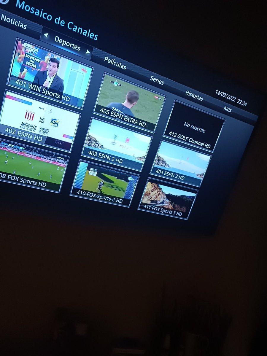Tarkinomusica's tweet photo. @ETBsoluciones Espn2 y espn3 son la misma vaina ahora ? Quitan la liga argentina , champions ??? Me pueden explicar https://t.co/VAsevqk8Tl