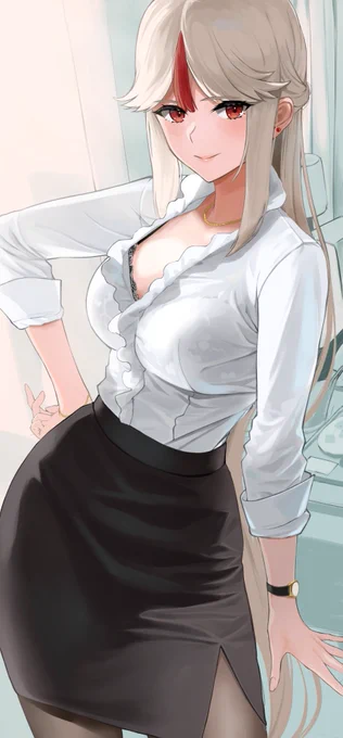 現パロ凝光さま～
スーツ姿の女性のそこはかとなくエッッな感じが描きたかった 