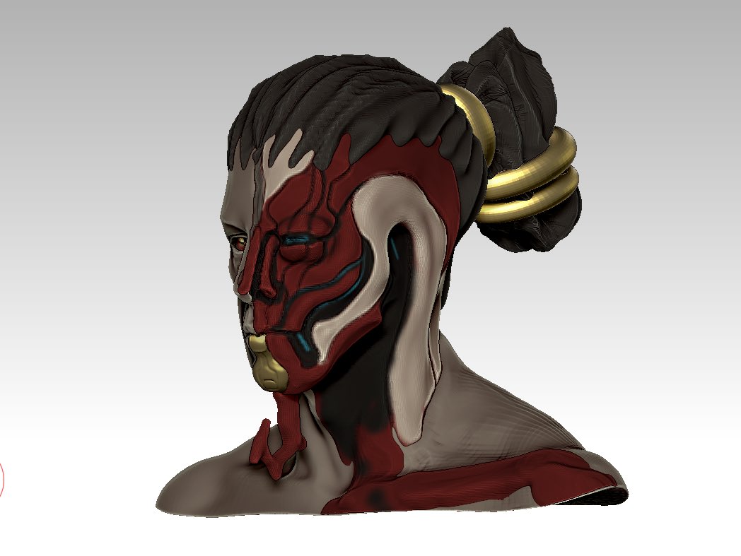 stickley_owen's tweet image. Duality. Trying something a little bit different for practice. Redesigning my old concept for Archimedian Perintol! Just getting the basic shapes together before detailing @PlayWarframe #warframe #sentient #orokin