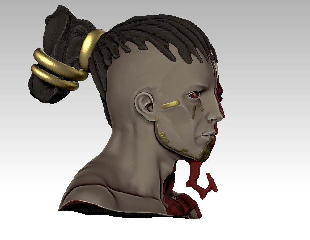 stickley_owen's tweet image. Duality. Trying something a little bit different for practice. Redesigning my old concept for Archimedian Perintol! Just getting the basic shapes together before detailing @PlayWarframe #warframe #sentient #orokin