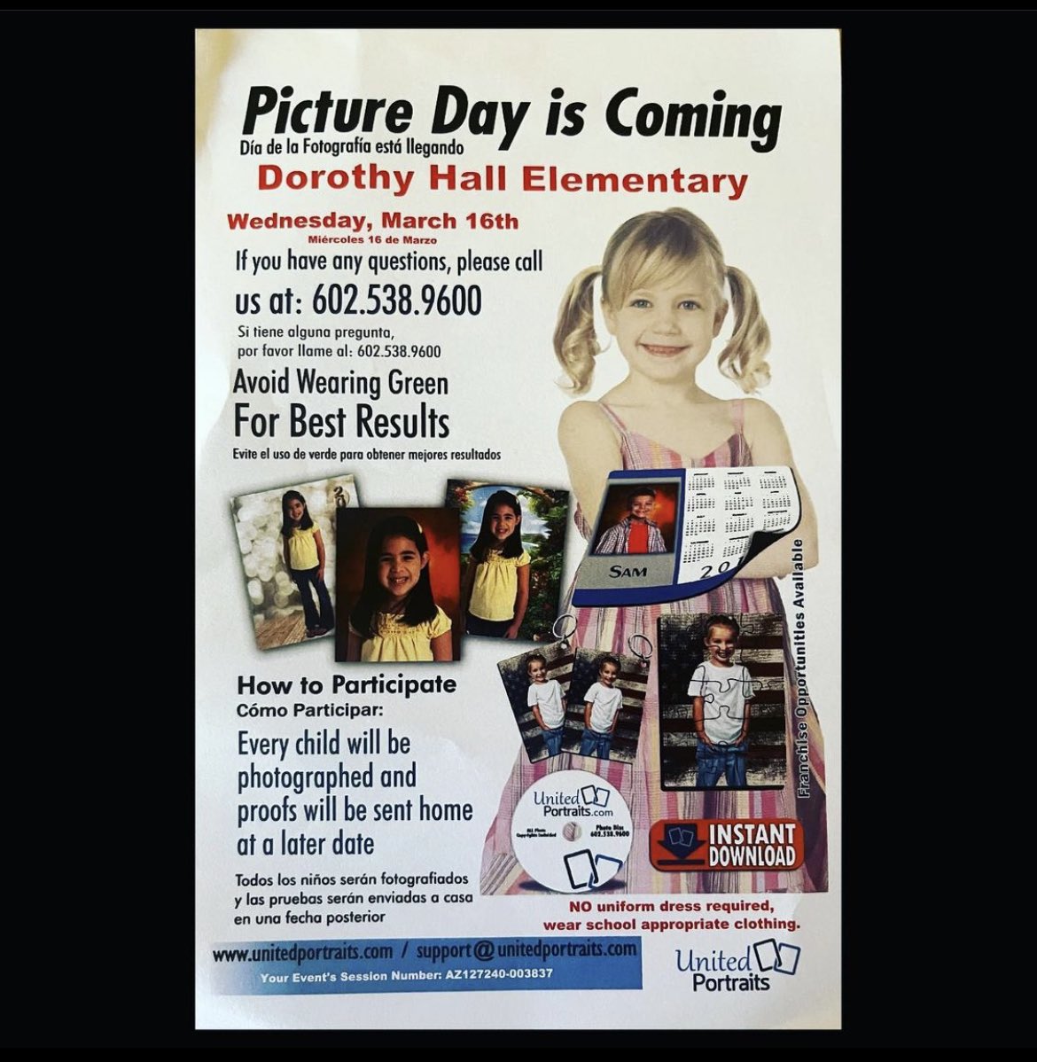 DHallElementary's tweet photo. Picture Day is coming up!  Wednesday , March 16th #Innovators #DorothyHall #PictureDay https://t.co/HYScxa0Fj4