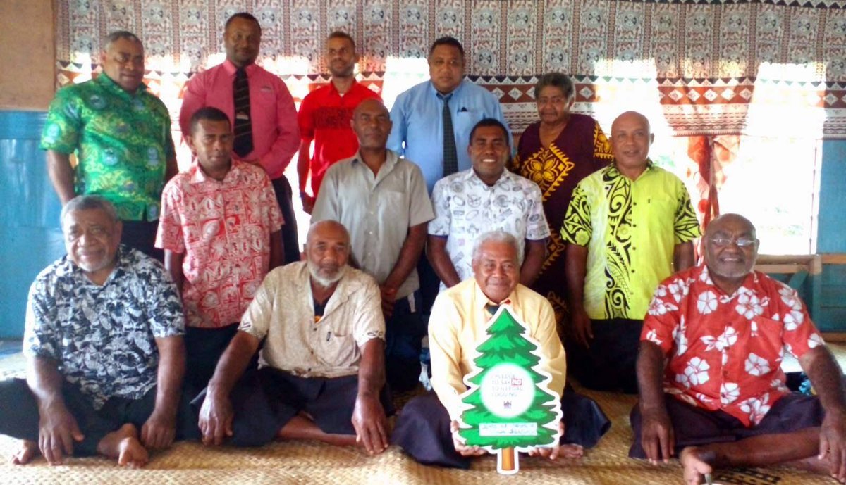 forestry_fiji's tweet photo. The “Say No to Illegal Logging” campaign is picking up momentum in the North as stakeholders take the pledge. The elders &amp; Turaga ni Koro of Batiri Village, Seaqaqa, have pledged to curb illegal forest activities. #SustainableForestManagement #SDG15 #FijiForestry https://t.co/MOaLqN2hN6
