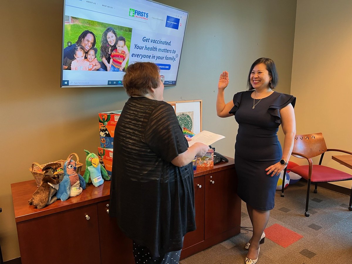 So a thing happened today. I got sworn in as the Executive Director of First 5 California. Thank you to all of you, who have been part of my journey and made me the leader that I am. #RefugeeStrong #MyAncestorsWildestDreams