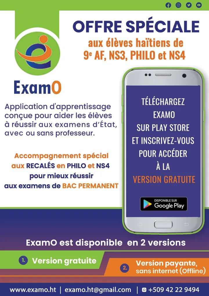 ExamoHt's tweet photo. @clh_haiti21 @MENFP_Education @nesmymanigat @unesco_haiti @GPforEducation https://t.co/dIbcpQJtcD