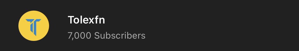 Tolex7_'s tweet photo. 7000 SUBSCRIBERS… Thanks to everyone who been supporting 💜💜💜 https://t.co/e8mvrETMvM