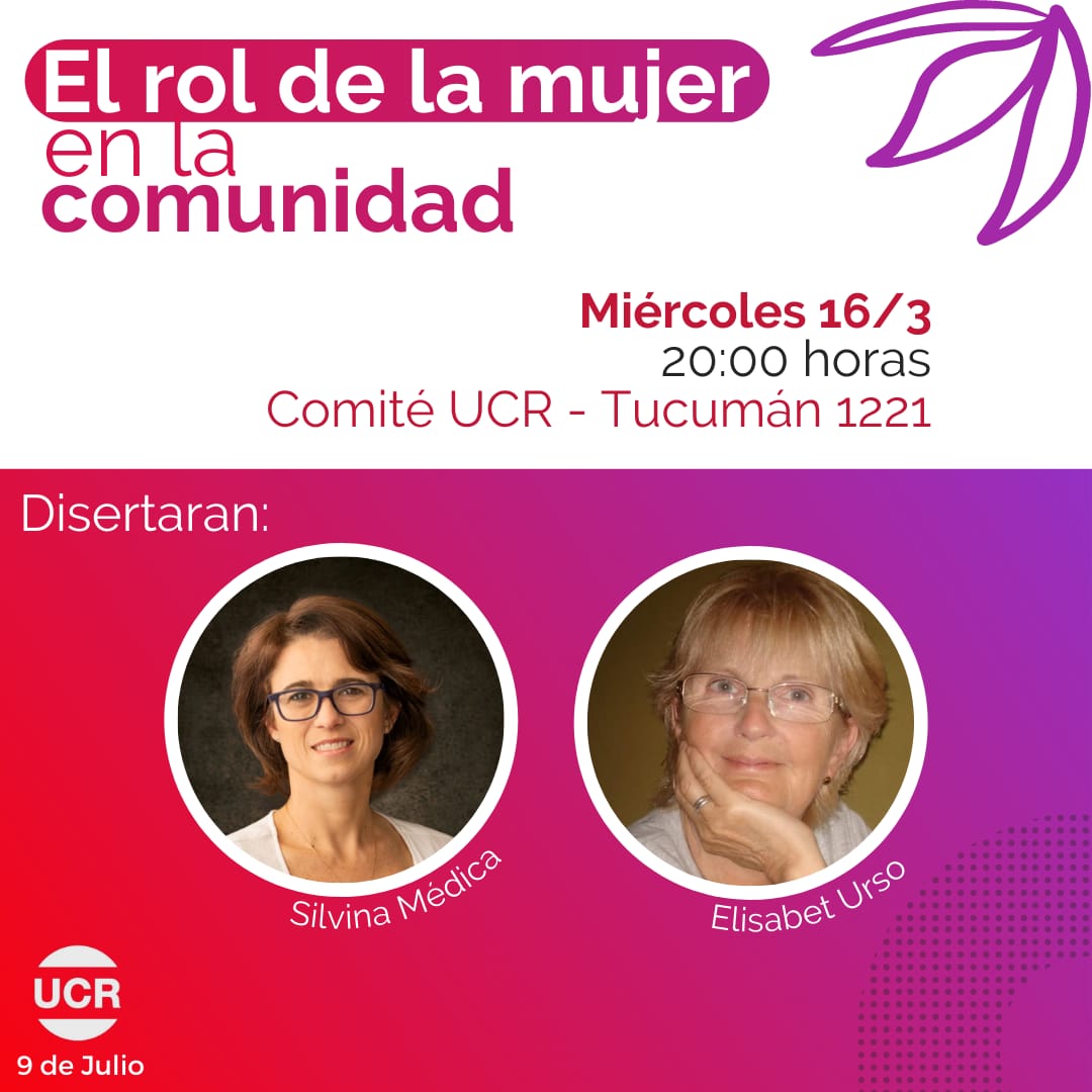 El rol de la mujer en la comunidad 💜

Acércate a participar de este tremendo panel, te esperamos en nuestro comité para que vos también parte.

#Estamos