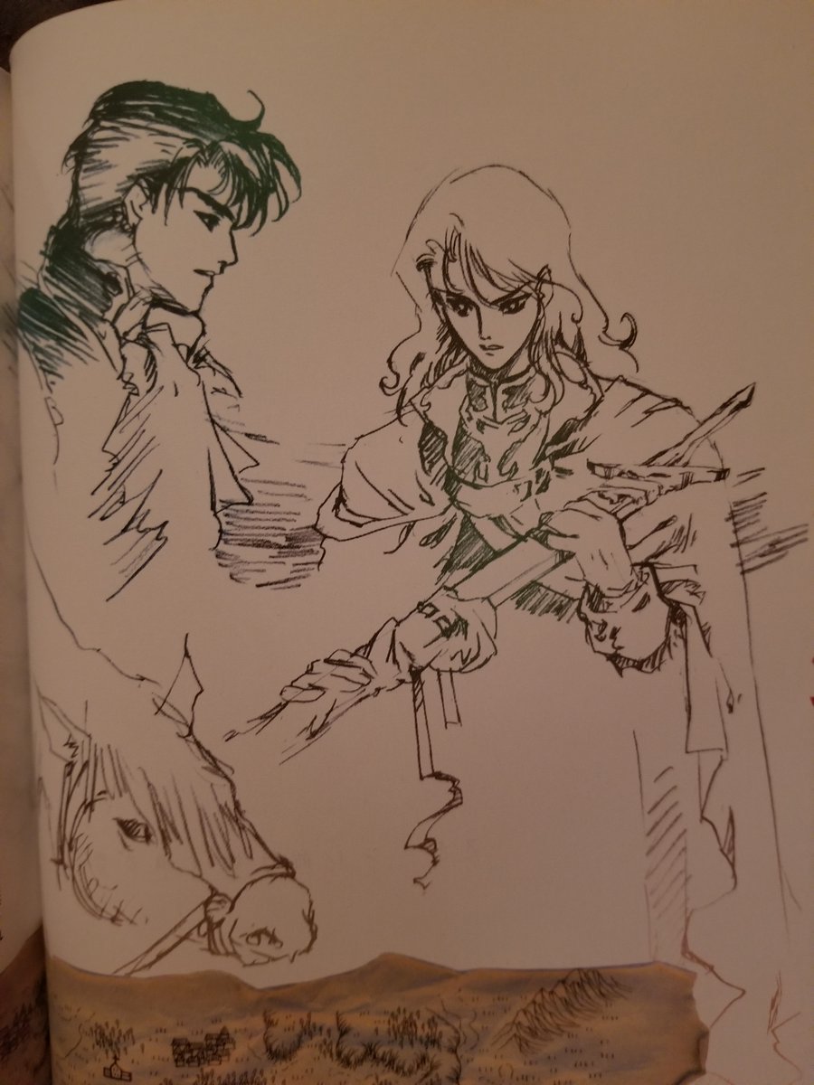 boxdevs's tweet photo. I purchased an fe4 artbook from the mid 1990s recently and I wanted to share this sketch of arvis from it because he looks very pretty in it https://t.co/wa5J54Z5WD