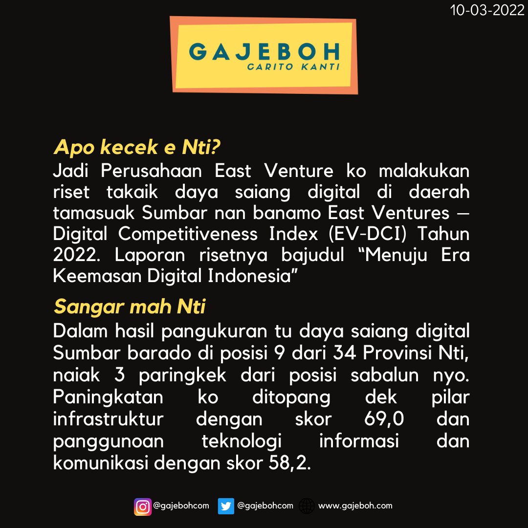 gajebohcom's tweet photo. Ndak iyo tu malaju Sumbar kan? Ndak talawan. https://t.co/2b6T9CSUyO