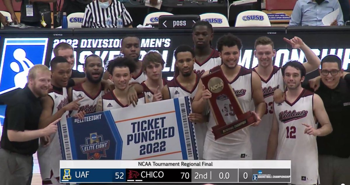 goccaa's tweet photo. .@ChicoWildcats is heading to the Elite 8! #GoCCAA https://t.co/iyEYm2tUQ2