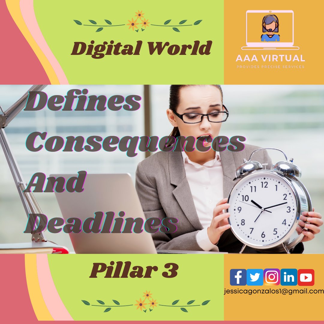 JessicaGonzalos's tweet photo. ☀️As an online professional, I follow the rules and I can assure you that my 
technique and tools used to do the job is all legal, deadlines will 
be met exactly on time.
Contact me for more info👇  jessicagonzalos1@gmail.com
#AAAVirtual 
#AAAVirtualAssistant #active 
#focus https://t.co/FXeUtvcj4u