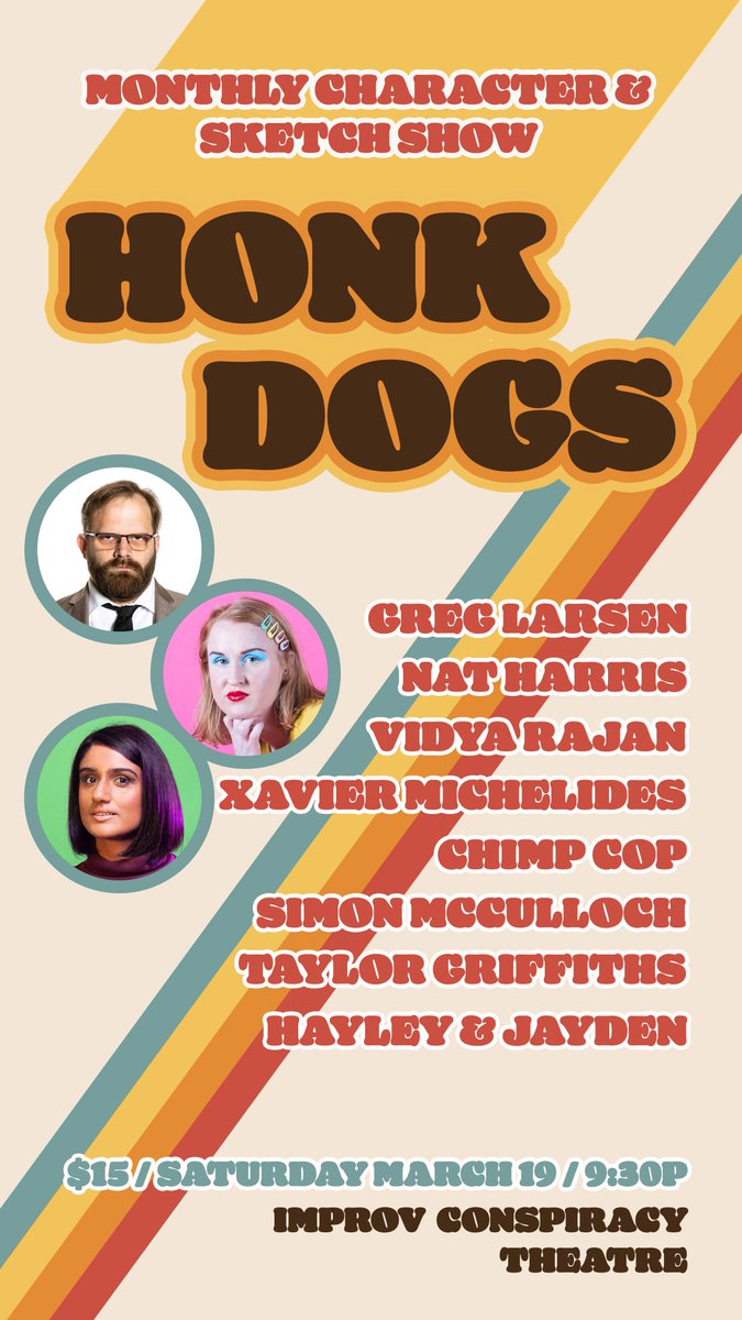 HonkDogsComedy's tweet photo. This Saturday!!!
Last show was close to capacity, get your tickets now!
https://t.co/1wliGFwb8K https://t.co/ueK84A3FEG