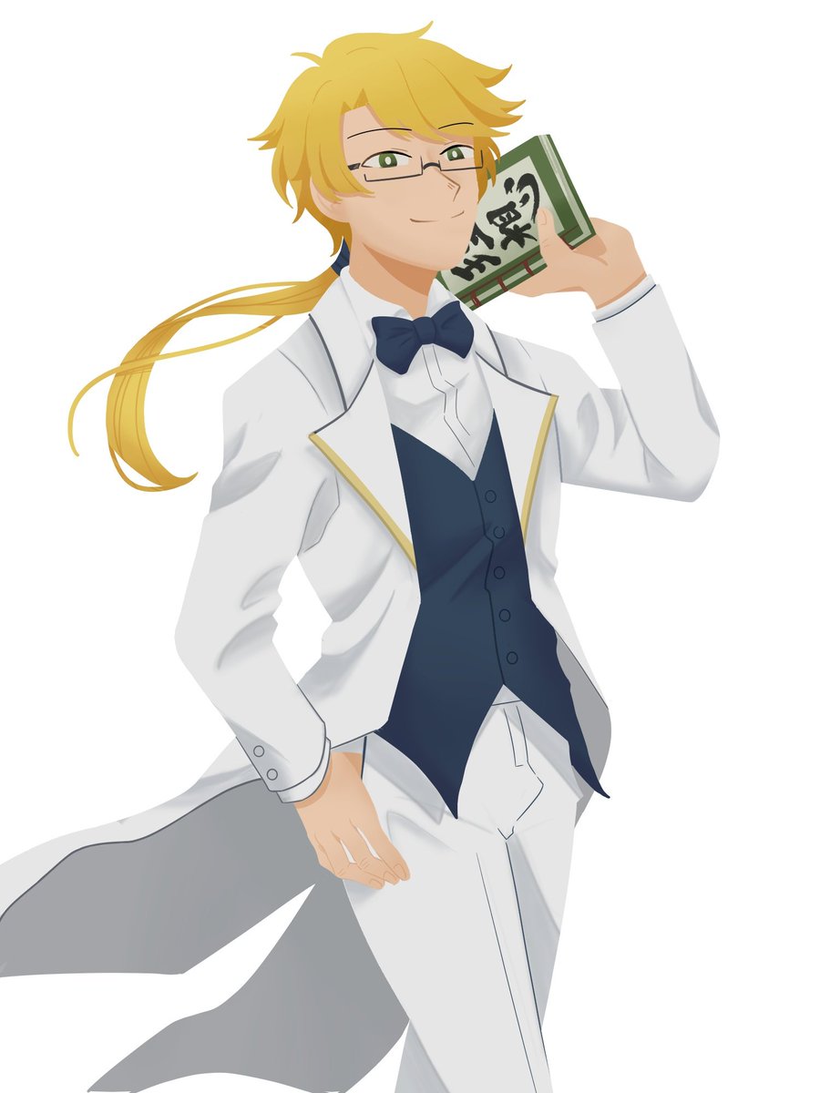 Kunikida in utage Dazai's outfit so true I was so right for this

#BSD #文豪ストレイドッグス