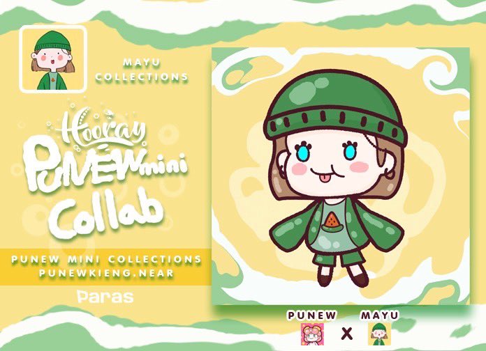 🌟🎉TADA🎉🌟
✨Special Drop✨
Punew mini x MAYU  เป็นงาน Collab ชิ้นที่ 3/4 สุดตัลล้ากกก ~🥰ออกมาเป็น ตะน้อน Punew ลุคใหม่ดูแก่นๆ😁ขอบคุณ <a href="/Aungkan_01/">Aungkan</a> งับ~ฝากตะน้อนด้วยน๊าาา @ParasHQ paras.id/collection/pun…
#nftcollectors #NFTCommmunity #NFTTHAILAND #paras 
x.com/jeabjee1/statu…