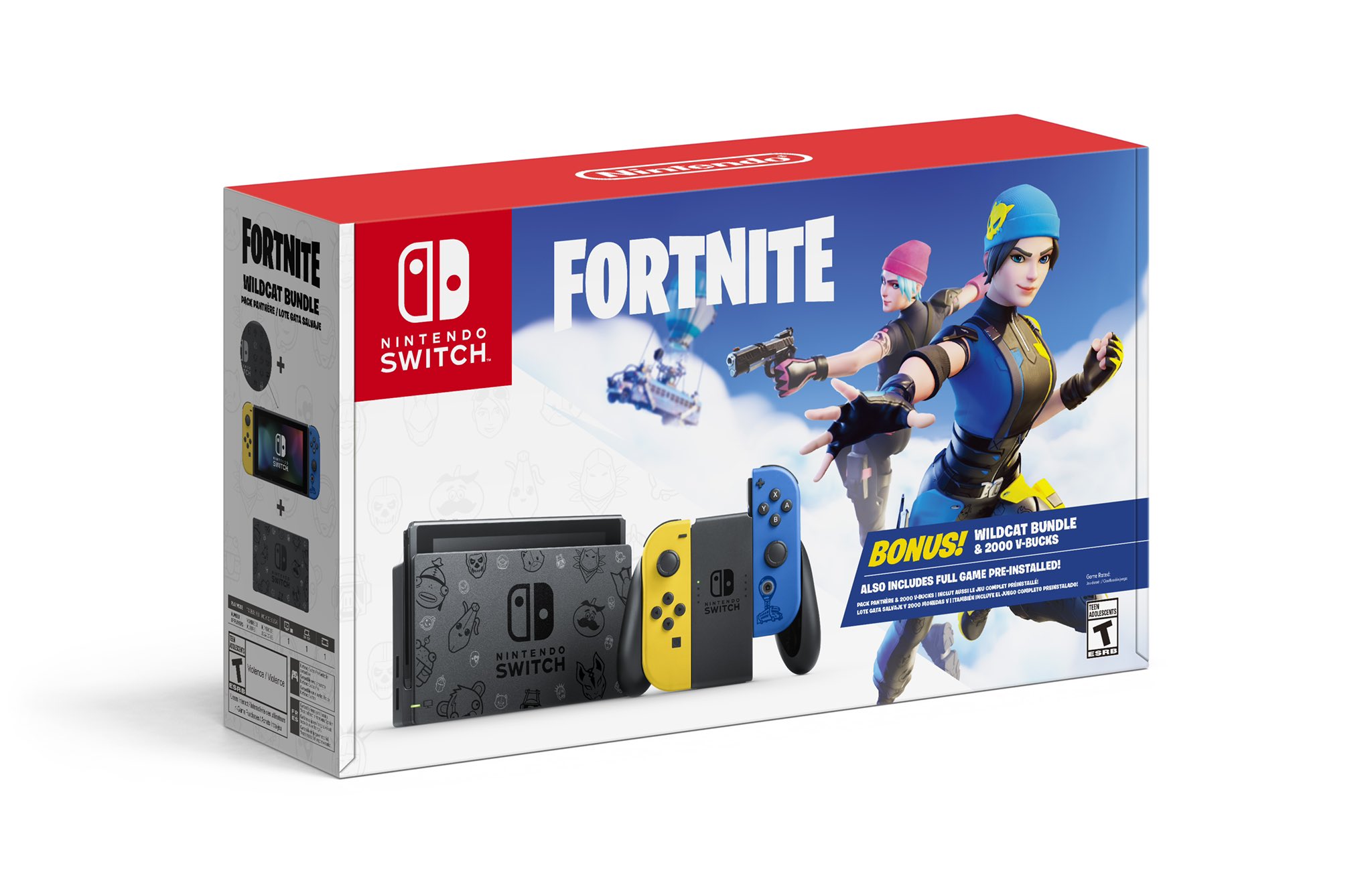 RC on Twitter: "You could buy the Nintendo Switch Fortnite Wildcat Bundle  ~1 year ago for $299 each. They came with a limited edition Switch + in-game  code. Today, the code alone