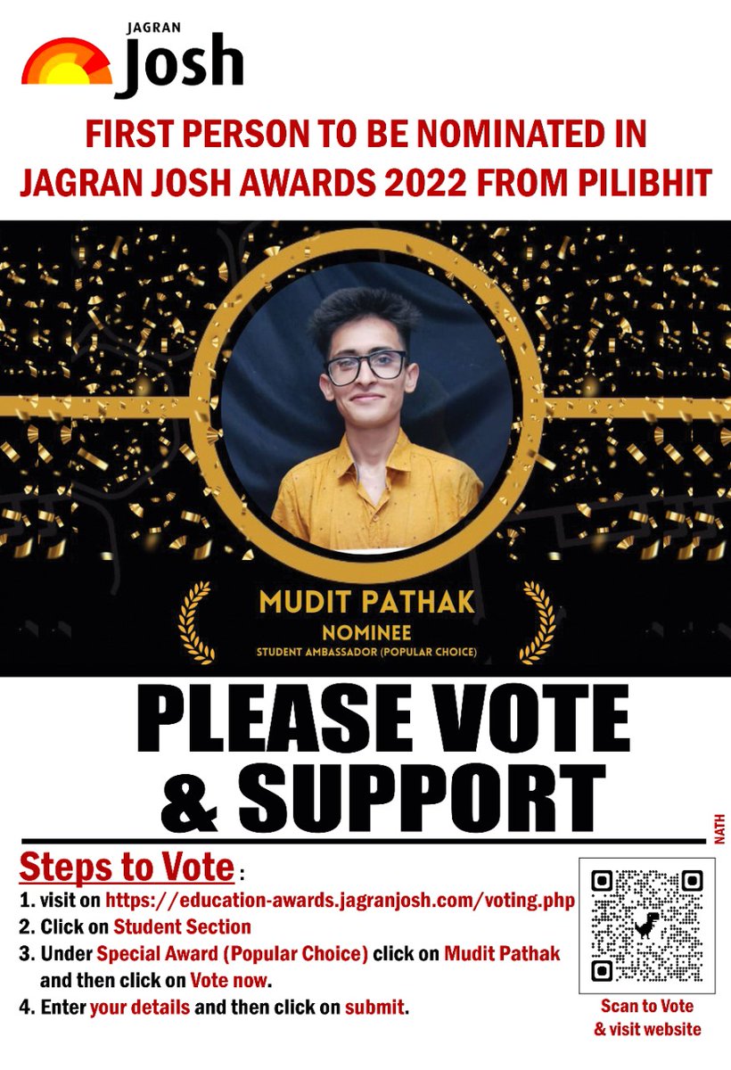 MuditPathak16's tweet photo. Please vote for me
https://t.co/LIV0lGmoBx
@SanjaySinghmla @pilibhitpolice @Dmpilibhit @PilibhitR @WeUttarPradesh @myogioffice @RJDUttarPradesh @GirlUp @UPGovt @TOIBareilly @dmbareilly @Jagranjosh @upbhaskar @ANI https://t.co/saGOhnTGk4